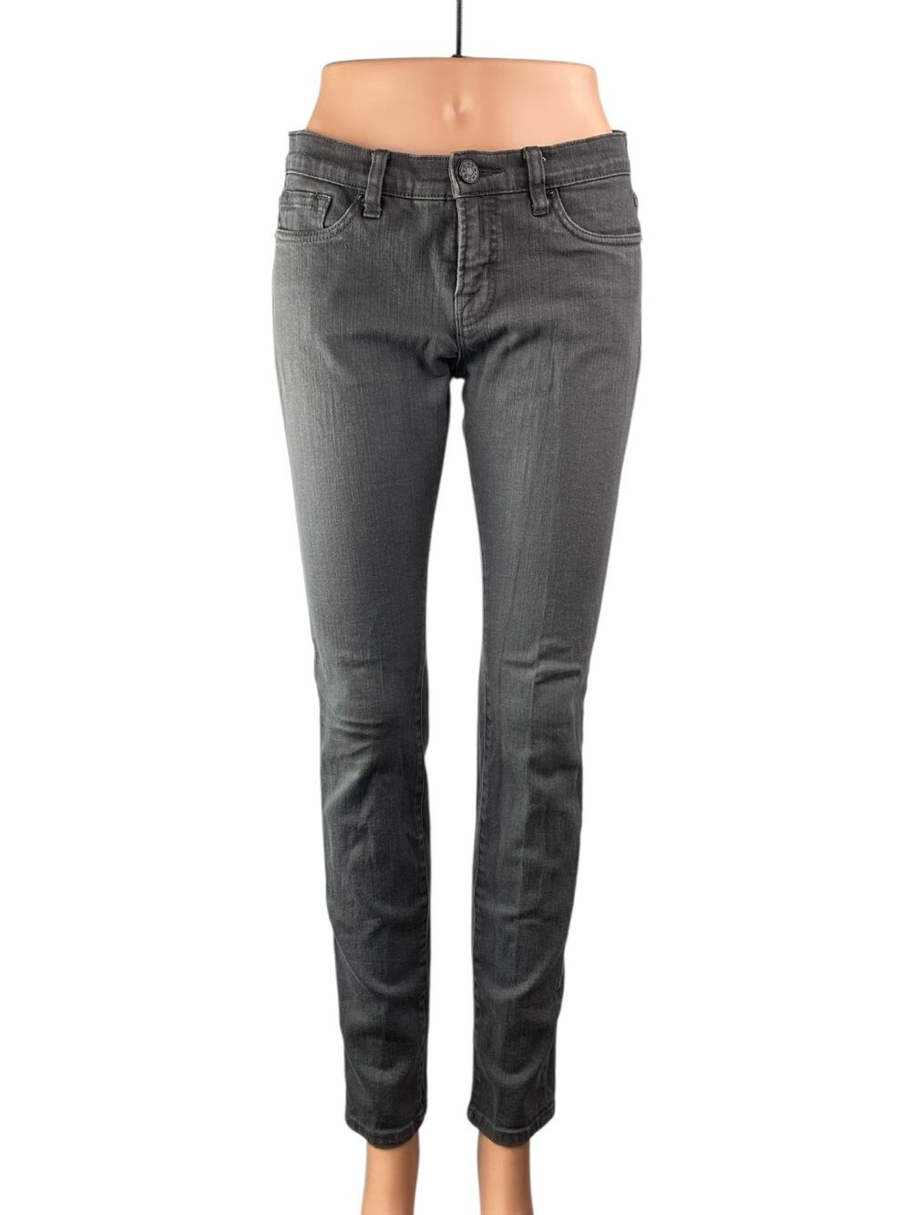 Urban Outfitters BDG Women's Gray Black Mid Rise Skinny Denim Jeans Size 28